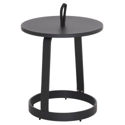 ΤΡΑΠΕΖΙ ΒΟΗΘΗΤΙΚΟ ΕΞ.ΧΩΡΟΥ MINO HM6432.01 ΑΛΟΥΜΙΝΙΟ & ΣΧΟΙΝΙ ΓΚΡΙ Φ47x53Υεκ