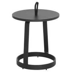 ΤΡΑΠΕΖΙ ΒΟΗΘΗΤΙΚΟ ΕΞ.ΧΩΡΟΥ MINO HM6432.01 ΑΛΟΥΜΙΝΙΟ & ΣΧΟΙΝΙ ΓΚΡΙ Φ47x53Υεκ