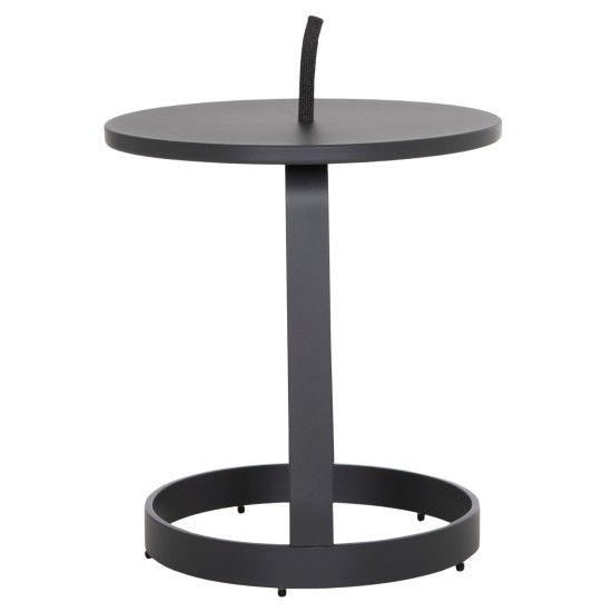 ΤΡΑΠΕΖΙ ΒΟΗΘΗΤΙΚΟ ΕΞ.ΧΩΡΟΥ MINO HM6432.01 ΑΛΟΥΜΙΝΙΟ & ΣΧΟΙΝΙ ΓΚΡΙ Φ47x53Υεκ