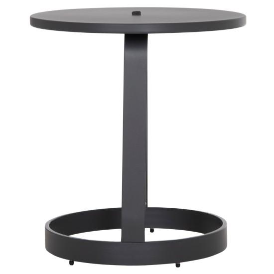 ΤΡΑΠΕΖΙ ΒΟΗΘΗΤΙΚΟ ΕΞ.ΧΩΡΟΥ MINO HM6432.01 ΑΛΟΥΜΙΝΙΟ & ΣΧΟΙΝΙ ΓΚΡΙ Φ47x53Υεκ