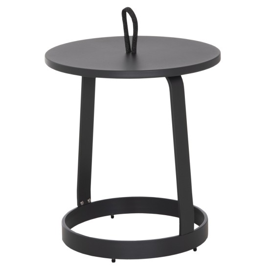 ΤΡΑΠΕΖΙ ΒΟΗΘΗΤΙΚΟ ΕΞ.ΧΩΡΟΥ MINO HM6432.01 ΑΛΟΥΜΙΝΙΟ & ΣΧΟΙΝΙ ΓΚΡΙ Φ47x53Υεκ