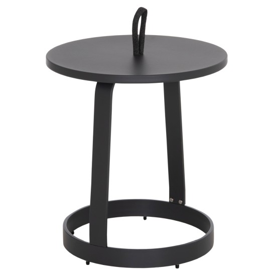 ΤΡΑΠΕΖΙ ΒΟΗΘΗΤΙΚΟ ΕΞ.ΧΩΡΟΥ MINO HM6432.01 ΑΛΟΥΜΙΝΙΟ & ΣΧΟΙΝΙ ΓΚΡΙ Φ47x53Υεκ