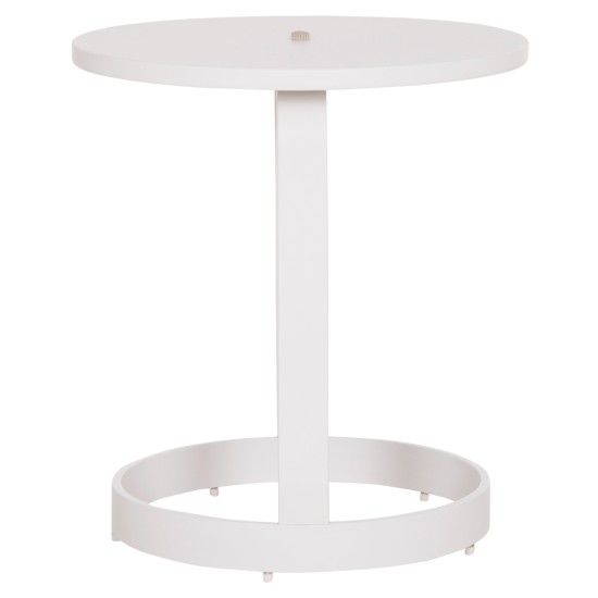 ΤΡΑΠΕΖΙ ΒΟΗΘΗΤΙΚΟ ΕΞ.ΧΩΡΟΥ MINO HM6432.02 ΑΛΟΥΜΙΝΙΟ ΛΕΥΚΟ & ΣΧΟΙΝΙ ΜΠΕΖ Φ47x53Υεκ