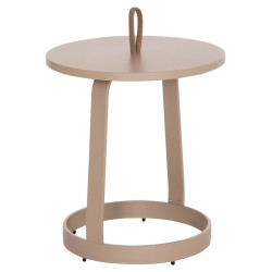 ΤΡΑΠΕΖΙ ΒΟΗΘΗΤΙΚΟ ΕΞ.ΧΩΡΟΥ MINO HM6432.03 ΑΛΟΥΜΙΝΙΟ & ΣΧΟΙΝΙ ΚΑΠΟΥΤΣΙΝΟ Φ47x53Υεκ