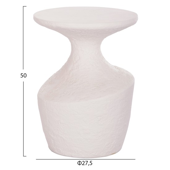 ΤΡΑΠΕΖΙ ΒΟΗΘΗΤΙΚΟ REBON HM18156.02S FIBER CEMENT ΣΕ ΛΕΥΚΟ--Φ27.5x50Υεκ.