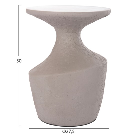 ΤΡΑΠΕΖΙ ΒΟΗΘΗΤΙΚΟ REBON HM18156.03S FIBER CEMENT ΣΕ ΓΚΡΙ--Φ27.5x50Υεκ.