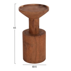 ΤΡΑΠΕΖΙ ΒΟΗΘΗΤΙΚΟ BERMAL HM9889.11 ΜΑΣΙΦ ΞΥΛΟ SUAR ΣΕ ΦΥΣΙΚΟ Φ35x65Υεκ.