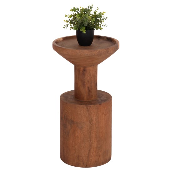 ΤΡΑΠΕΖΙ ΒΟΗΘΗΤΙΚΟ BERMAL HM9889.11 ΜΑΣΙΦ ΞΥΛΟ SUAR ΣΕ ΦΥΣΙΚΟ Φ35x65Υεκ.