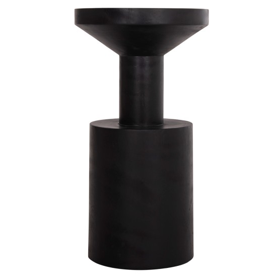 ΤΡΑΠΕΖΙ ΒΟΗΘΗΤΙΚΟ BERMAL HM9889.12 ΜΑΣΙΦ ΞΥΛΟ SUAR ΣΕ ΜΑΥΡΟ Φ35x65Υεκ.