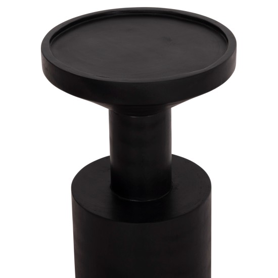 ΤΡΑΠΕΖΙ ΒΟΗΘΗΤΙΚΟ BERMAL HM9889.12 ΜΑΣΙΦ ΞΥΛΟ SUAR ΣΕ ΜΑΥΡΟ Φ35x65Υεκ.