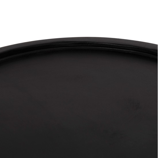 ΤΡΑΠΕΖΙ ΒΟΗΘΗΤΙΚΟ BERMAL HM9889.12 ΜΑΣΙΦ ΞΥΛΟ SUAR ΣΕ ΜΑΥΡΟ Φ35x65Υεκ.