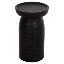 ΤΡΑΠΕΖΙ ΒΟΗΘΗΤΙΚΟ LOKI HM9899.12 ΜΑΣΙΦ ΞΥΛΟ SUAR ΣΕ ΜΑΥΡΟ Φ30x50Υεκ.