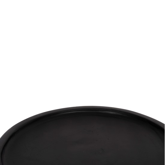 ΤΡΑΠΕΖΙ ΒΟΗΘΗΤΙΚΟ LOKI HM9899.12 ΜΑΣΙΦ ΞΥΛΟ SUAR ΣΕ ΜΑΥΡΟ Φ30x50Υεκ.