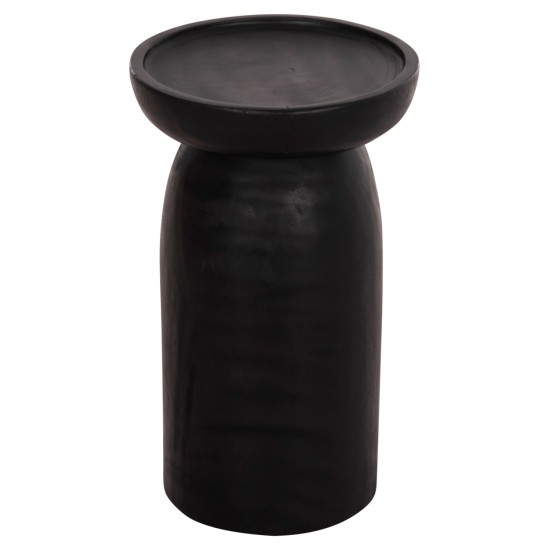 ΤΡΑΠΕΖΙ ΒΟΗΘΗΤΙΚΟ LOKI HM9899.12 ΜΑΣΙΦ ΞΥΛΟ SUAR ΣΕ ΜΑΥΡΟ Φ30x50Υεκ.