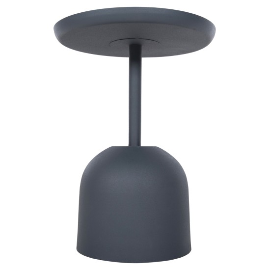 ΤΡΑΠΕΖΙ ΒΟΗΘΗΤΙΚΟ ΣΤΡΟΓΓΥΛΟ DELBEL HM4261.05 ΜΕΤΑΛΛΟ ΜΠΛΕ ΣΚΟΥΡΟ Φ39,5x53,5Υ εκ.