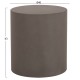 ΤΡΑΠΕΖΙ ΒΟΗΘΗΤΙΚΟ FIBER CEMENT ΣΤΡΟΓΓΥΛΟ KYOKO HM6592.01 ΓΚΡΙ Φ40x43Υεκ.