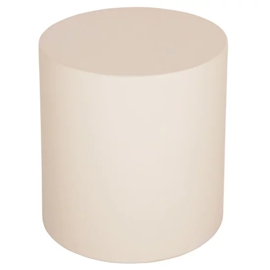 ΤΡΑΠΕΖΙ ΒΟΗΘΗΤΙΚΟ FIBER CEMENT ΣΤΡΟΓΓΥΛΟ KYOKO HM6592.02 ΜΠΕΖ Φ40x43Υεκ.