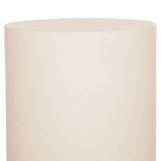 ΤΡΑΠΕΖΙ ΒΟΗΘΗΤΙΚΟ FIBER CEMENT ΣΤΡΟΓΓΥΛΟ KYOKO HM6592.02 ΜΠΕΖ Φ40x43Υεκ.