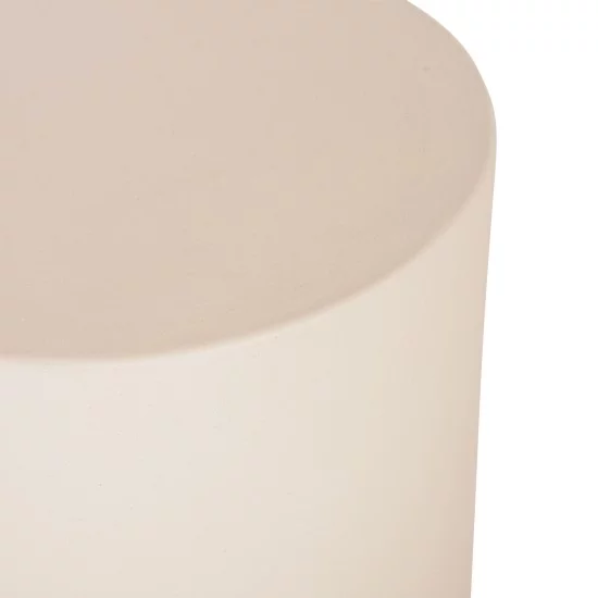 ΤΡΑΠΕΖΙ ΒΟΗΘΗΤΙΚΟ FIBER CEMENT ΣΤΡΟΓΓΥΛΟ KYOKO HM6592.02 ΜΠΕΖ Φ40x43Υεκ.