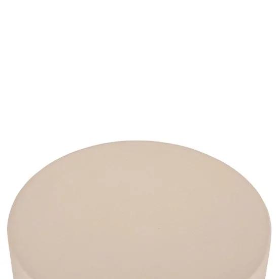 ΤΡΑΠΕΖΙ ΒΟΗΘΗΤΙΚΟ FIBER CEMENT ΣΤΡΟΓΓΥΛΟ KYOKO HM6592.02 ΜΠΕΖ Φ40x43Υεκ.