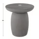 ΤΡΑΠΕΖΙ ΒΟΗΘΗΤΙΚΟ FIBER CEMENT ΣΤΡΟΓΓΥΛΟ HIKARI HM6593.01 ΓΚΡΙ Φ46x48Υεκ.