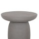 ΤΡΑΠΕΖΙ ΒΟΗΘΗΤΙΚΟ FIBER CEMENT ΣΤΡΟΓΓΥΛΟ HIKARI HM6593.01 ΓΚΡΙ Φ46x48Υεκ.