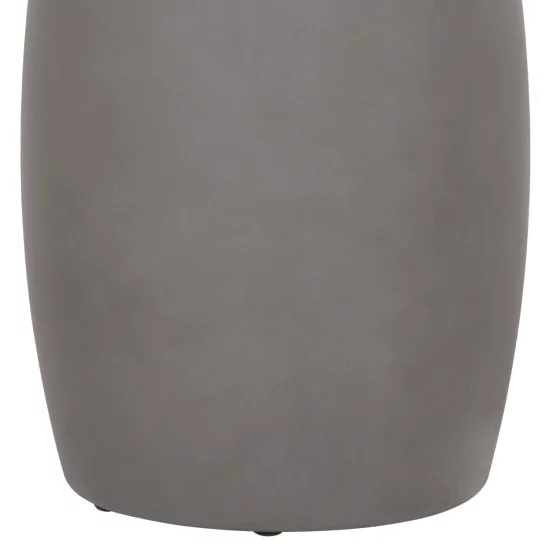 ΤΡΑΠΕΖΙ ΒΟΗΘΗΤΙΚΟ FIBER CEMENT ΣΤΡΟΓΓΥΛΟ HIKARI HM6593.01 ΓΚΡΙ Φ46x48Υεκ.