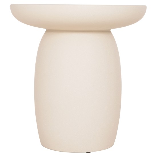 ΤΡΑΠΕΖΙ ΒΟΗΘΗΤΙΚΟ ΣΤΡΟΓΓΥΛΟ HIKARI HM6593.02 ΜΠΕΖ FIBER CEMENT Φ46x48Υεκ.