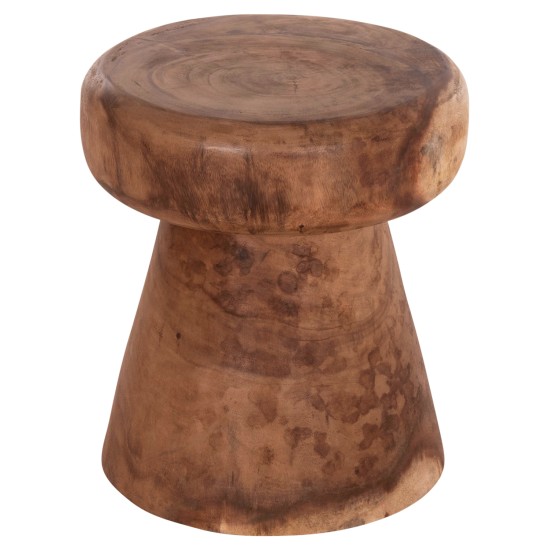 ΤΡΑΠΕΖΙ ΒΟΗΘΗΤΙΚΟ ΣΤΡΟΓΓΥΛΟ CUPRE HM9793.11 ΜΑΣΙΦ ΞΥΛΟ SUAR-ΦΥΣΙΚΟ Φ40x45Υεκ.