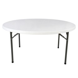 ΤΡΑΠΕΖΙ CATERING-ΣΥΝΕΔΡΙΟΥ HM5043 Φ152Χ74εκ ΠΤΥΣΣΟΜΕΝΟ ΣΤΡΟΓΓΥΛΟ