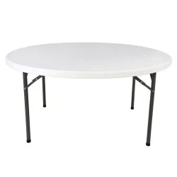 ΤΡΑΠΕΖΙ CATERING-ΣΥΝΕΔΡΙΟΥ HM5043 Φ152Χ74εκ ΠΤΥΣΣΟΜΕΝΟ ΣΤΡΟΓΓΥΛΟ