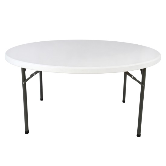 ΤΡΑΠΕΖΙ CATERING-ΣΥΝΕΔΡΙΟΥ HM5043 Φ152Χ74εκ ΠΤΥΣΣΟΜΕΝΟ ΣΤΡΟΓΓΥΛΟ
