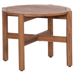 ΤΡΑΠΕΖΙ ΧΑΜΗΛΟ ΕΞ.ΧΩΡΟΥ ΣΤΡΟΓΓΥΛΟ SANJI HM6222 ΞΥΛΟ ΑΚΑΚΙΑΣ ΣΕ ΦΥΣΙΚΟ Φ66x48.5Υεκ.