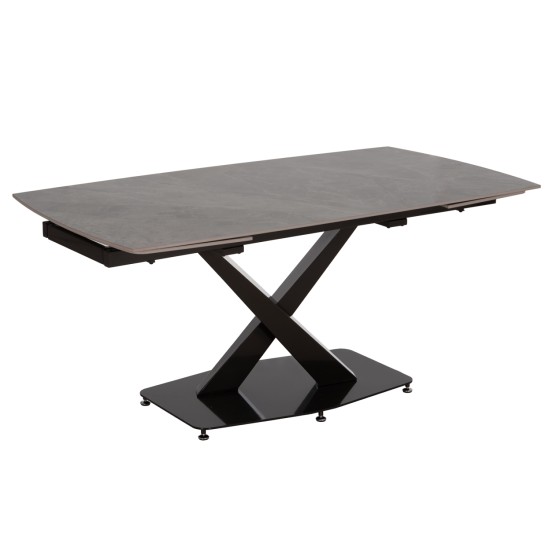 ΤΡΑΠΕΖΙ ΕΠΕΚΤΕΙΝΟΜΕΝΟ HOKU HM18410 ΚΕΡΑΜΙΚΟ TOP ΣΕ ΓΚΡΙ ΜΑΡΜΑΡΟ 165/240x90x75Υεκ.