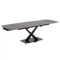 ΤΡΑΠΕΖΙ ΕΠΕΚΤΕΙΝΟΜΕΝΟ HOKU HM18410 ΚΕΡΑΜΙΚΟ TOP ΣΕ ΓΚΡΙ ΜΑΡΜΑΡΟ 165/240x90x75Υεκ.