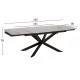ΤΡΑΠΕΖΙ ΕΠΕΚΤΕΙΝΟΜΕΝΟ AIRA HM18411 ΚΕΡΑΜΙΚΟ TOP ΣΕ ΛΕΥΚΟ/ΚΑΦΕ ΜΑΡΜΑΡΟ 165/240x90x76Υεκ