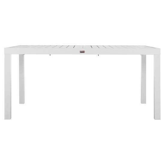 ΤΡΑΠΕΖΙ ΕΠΕΚΤΕΙΝΟΜΕΝΟ KRUM HM6277.01 ΑΛΟΥΜΙΝΙΟ ΛΕΥΚΟ 160-240x90x73Υεκ.