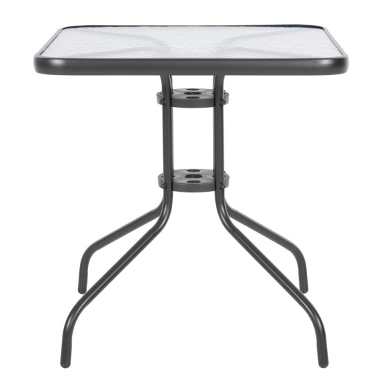 ΤΡΑΠΕΖΙ ΕΞΩΤ.ΧΩΡΟΥ FIGO HM5036.01 ΜΕΤΑΛΛΟ ΓΚΡΙ- ΓΥΑΛΙΝΗ ΕΠΙΦΑΝΕΙΑ 70Χ70Χ72Υεκ