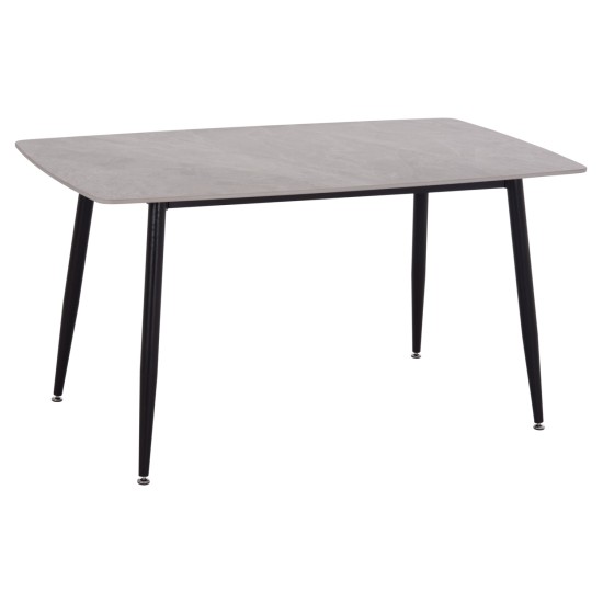 ΤΡΑΠΕΖΙ RAVEN HM18149.13 ΚΕΡΑΜΙΚΟ TOP ΜΕ ΟΨΗ ΓΚΡΙ ΜΑΡΜΑΡΟ 140x80x74Υεκ.