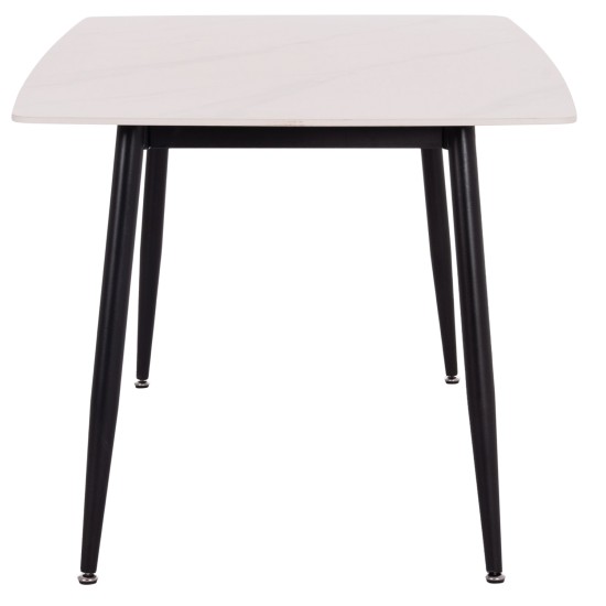 ΤΡΑΠΕΖΙ RAVEN HM18150.01 ΚΕΡΑΜΙΚΟ TOP ΜΕ ΟΨΗ ΛΕΥΚΟ ΜΑΡΜΑΡΟ 160x80x74Υεκ.