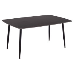 ΤΡΑΠΕΖΙ RAVEN HM18150.02 ΚΕΡΑΜΙΚΟ TOP ΜΕ ΟΨΗ ΜΑΥΡΟ ΜΑΡΜΑΡΟ 160x80x74Υεκ.