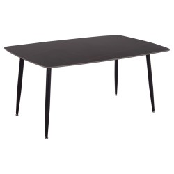 ΤΡΑΠΕΖΙ RAVEN HM18150.02 ΚΕΡΑΜΙΚΟ TOP ΜΕ ΟΨΗ ΜΑΥΡΟ ΜΑΡΜΑΡΟ 160x80x74Υεκ.