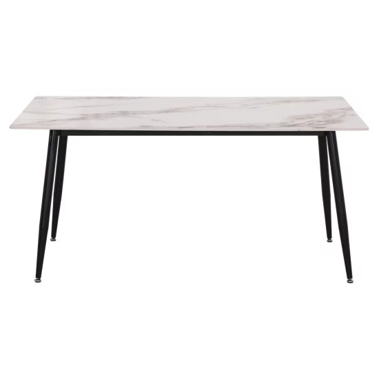 ΤΡΑΠΕΖΙ RAVEN HM18150.04 ΚΕΡΑΜΙΚΟ TOP ΜΕ ΟΨΗ ΛΕΥΚΟ/ΚΑΦΕ ΜΑΡΜΑΡΟ 160x80x74Υεκ.