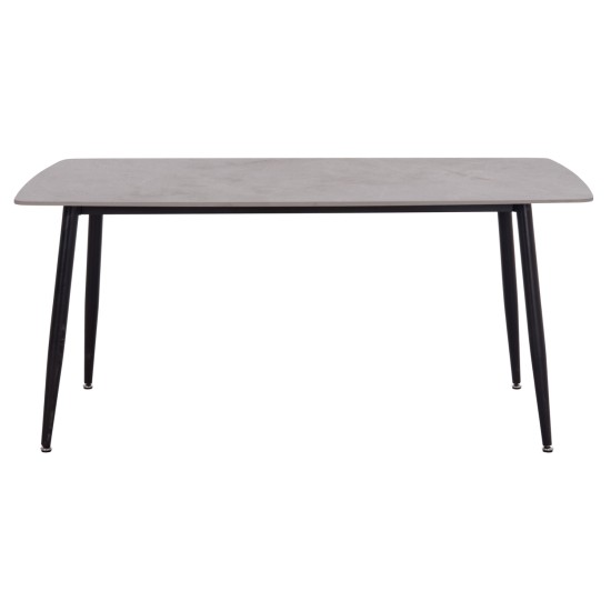 ΤΡΑΠΕΖΙ RAVEN HM18150.13 ΚΕΡΑΜΙΚΟ TOP ΜΕ ΟΨΗ ΓΚΡΙ ΜΑΡΜΑΡΟ 160x80x74Υεκ.