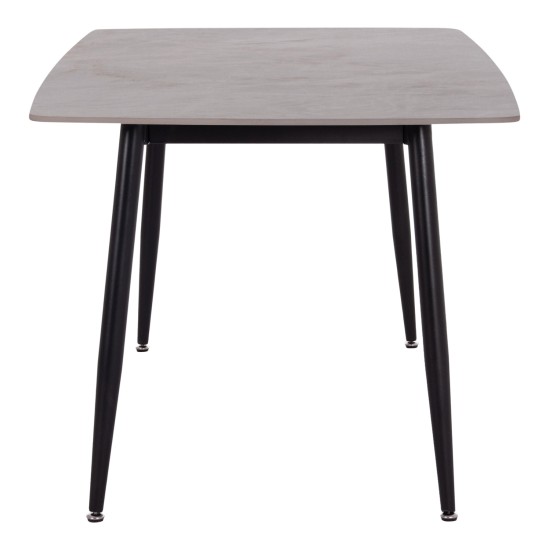 ΤΡΑΠΕΖΙ RAVEN HM18150.13 ΚΕΡΑΜΙΚΟ TOP ΜΕ ΟΨΗ ΓΚΡΙ ΜΑΡΜΑΡΟ 160x80x74Υεκ.