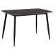 ΤΡΑΠΕΖΙ RAVEN HM9854.02 ΚΕΡΑΜΙΚΟ TOP ΜΑΥΡΟ ΜΑΡΜΑΡΟ-ΜΑΥΡΟ ΜΕΤΑΛΛΟ 120x70x73Υεκ.