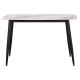 ΤΡΑΠΕΖΙ RAVEN HM9854.04 ΚΕΡΑΜΙΚΟ TOP ΜΕ ΟΨΗ ΜΑΡΜΑΡΟΥ τ.CALACATTA 120x70x73Υεκ.