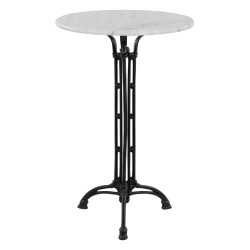 ΤΡΑΠΕΖΙ ΣΤΑΝΤ AR BRIELLE ΜΕ 3ΝΥΧΗ ΒΑΣΗ ΑΠΟ ΜΑΝΤΕΜΙ HM5890 ΜΕ ΜΑΡΜΑΡΟ Φ60x110Υ εκ.