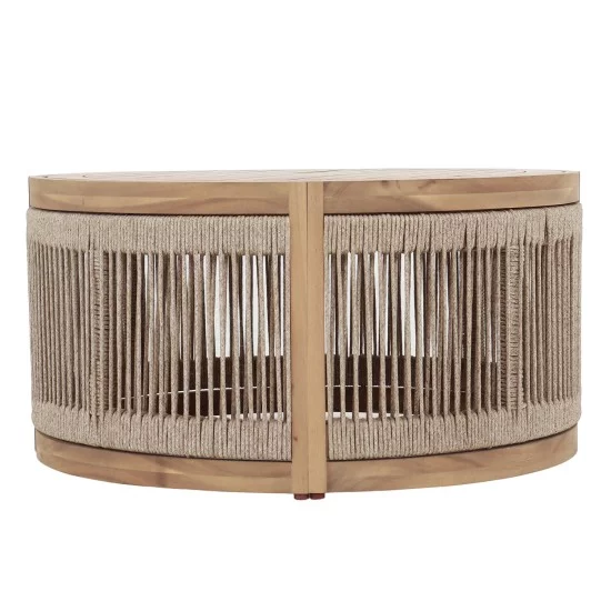 ΤΡΑΠΕΖΙ ΜΕΣΗΣ ΕΞ.ΧΩΡΟΥ ΣΤΡΟΓΓΥΛΟ MORMONT HM6262.01 ΞΥΛΟ ΑΚΑΚΙΑΣ-ΣΧΟΙΝΙ ΜΠΕΖ Φ60x40Υεκ