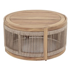 ΤΡΑΠΕΖΙ ΜΕΣΗΣ ΕΞ.ΧΩΡΟΥ ΣΤΡΟΓΓΥΛΟ MORMONT HM6262.02 ΞΥΛΟ ΑΚΑΚΙΑΣ-ΣΧΟΙΝΙ ΓΚΡΙ Φ60x40Υ